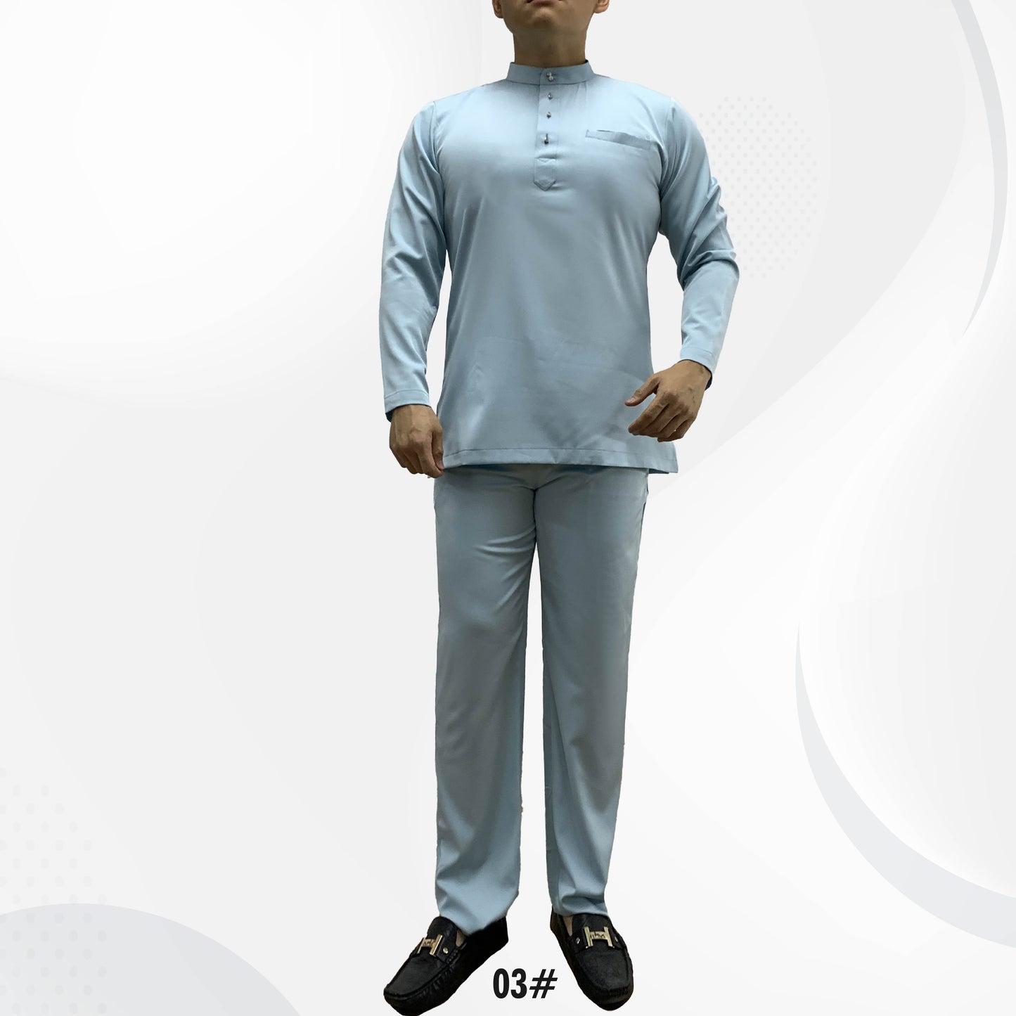 Baju Melayu Dewasa #01-#07 Series - Satin Fabric by Bentop