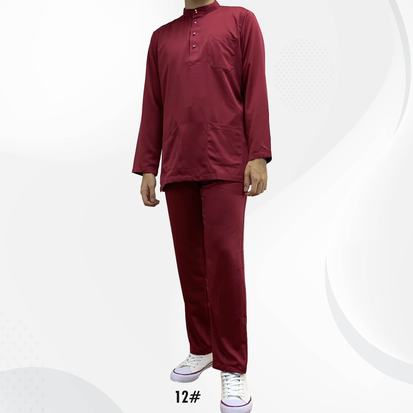 Baju Melayu Dewasa #08-#15 Series - Satin Fabric by Bentop