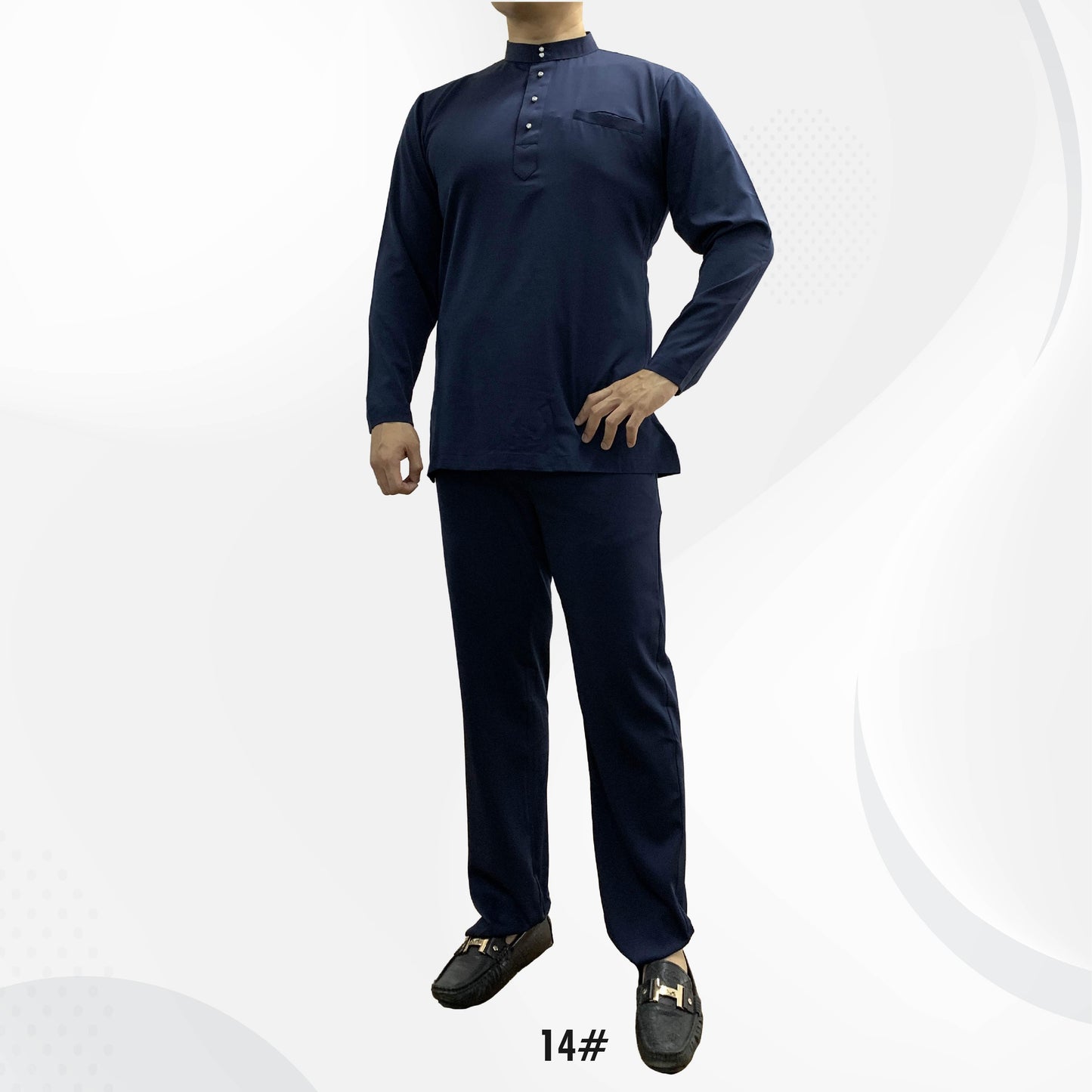 Baju Melayu Dewasa #08-#15 Series - Satin Fabric by Bentop