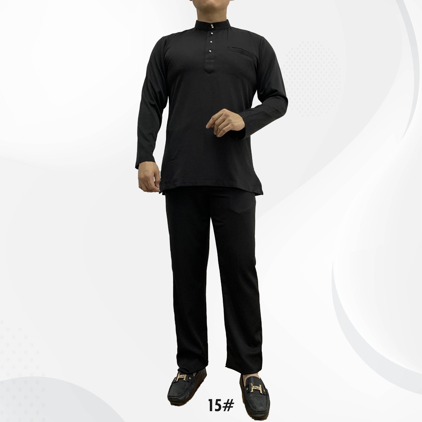 Baju Melayu Dewasa #08-#15 Series - Satin Fabric by Bentop