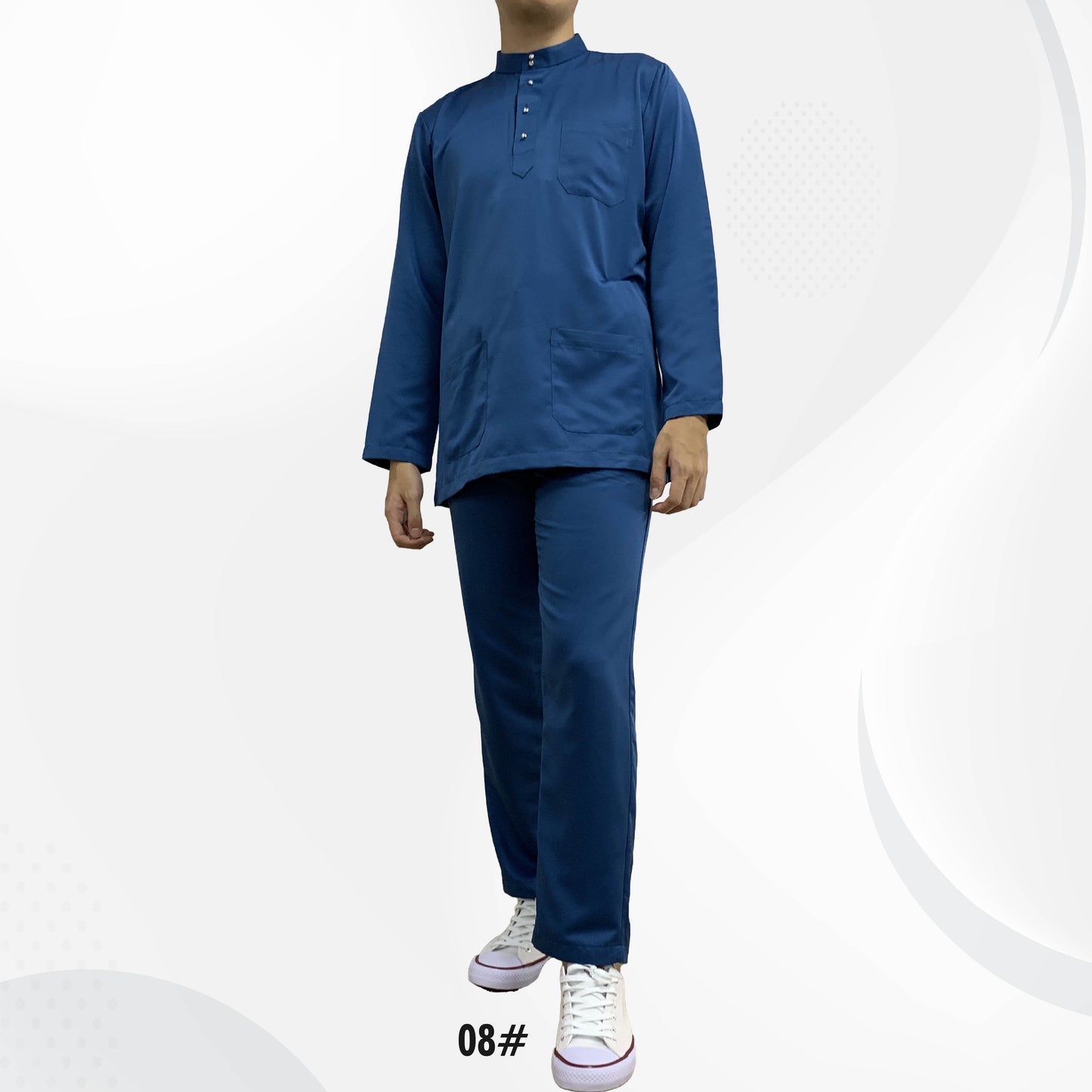 Baju Melayu Dewasa #08-#15 Series - Satin Fabric by Bentop