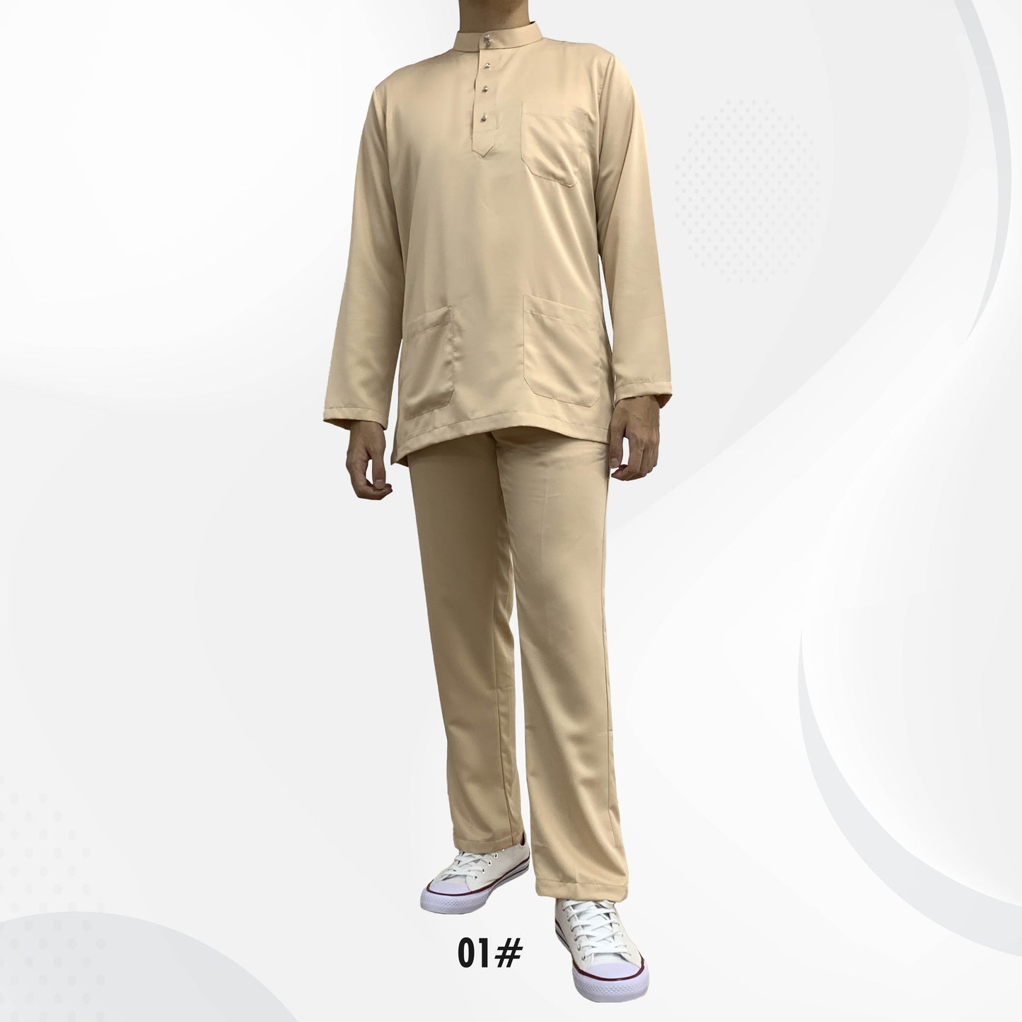 Baju Melayu Dewasa #01-#07 Series - Satin Fabric by Bentop