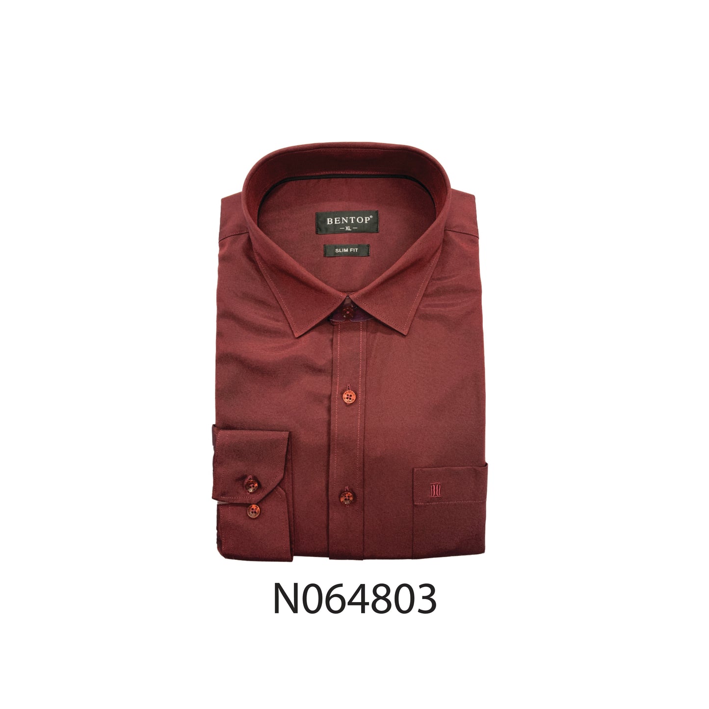 Bentop Long Sleeve Slim Fit Shirt Baju Kemeja