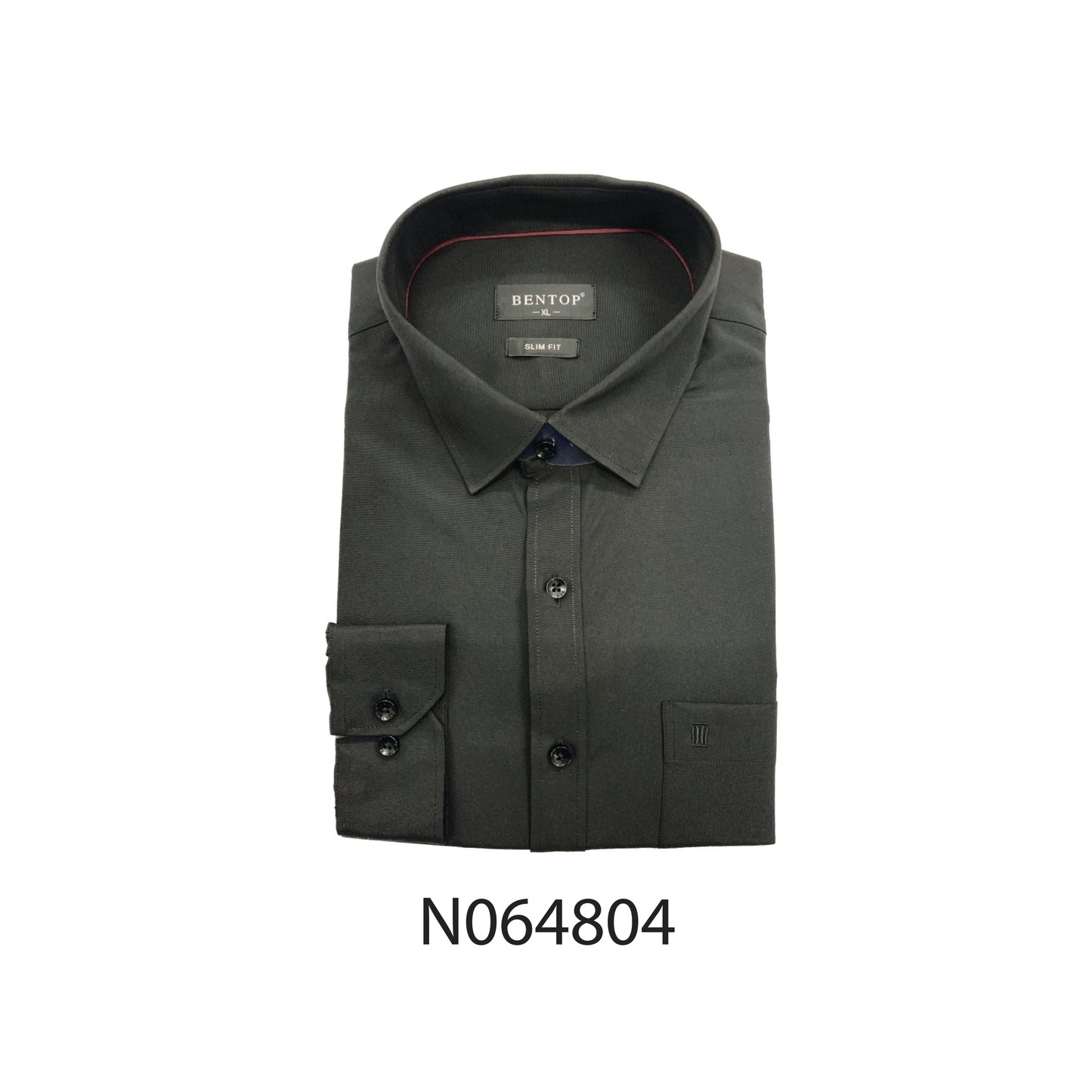 Bentop Long Sleeve Slim Fit Shirt Baju Kemeja