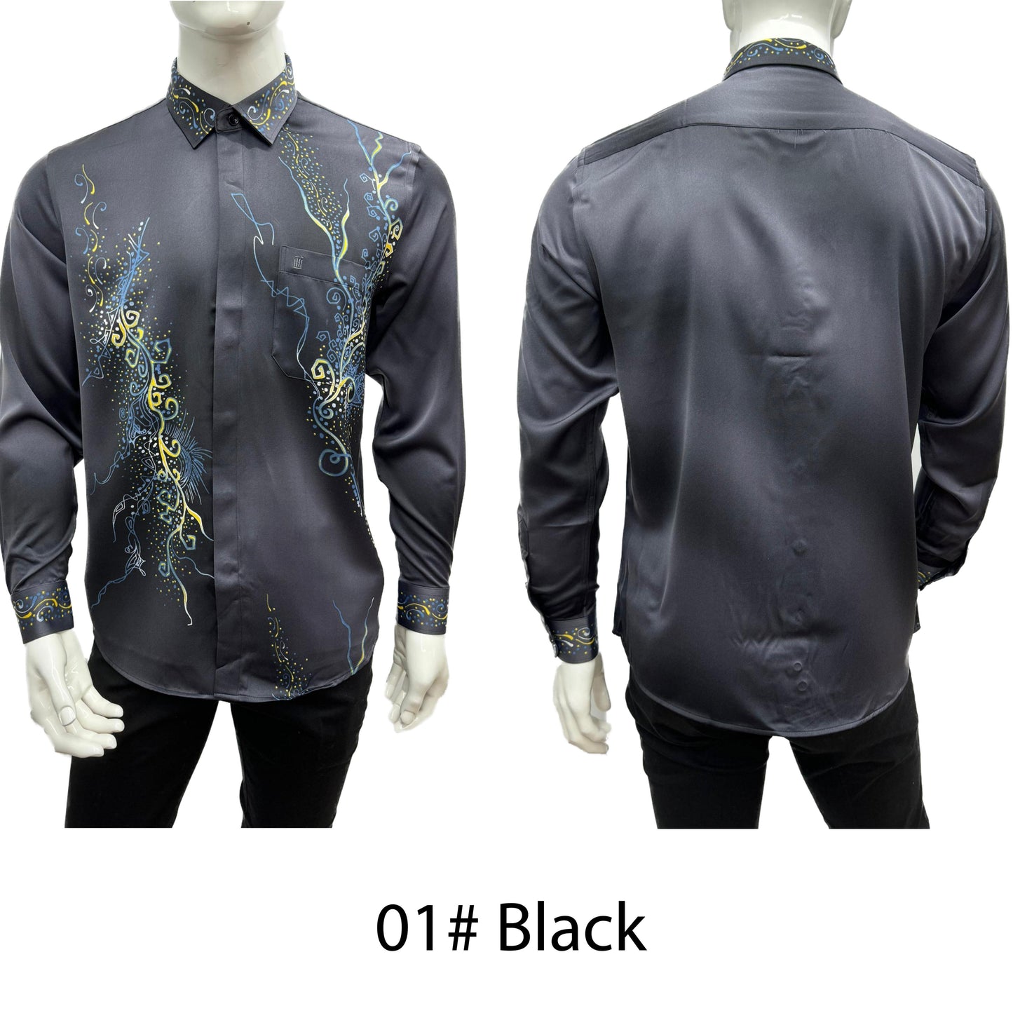 Bentop Baju Batik Kemeja Long Sleeve Baju Batik Lengan Panjang Slim Fit Cutting Classic Series