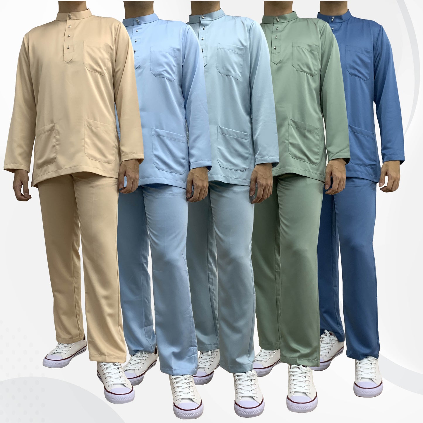 Baju Melayu Dewasa #01-#07 Series - Satin Fabric by Bentop