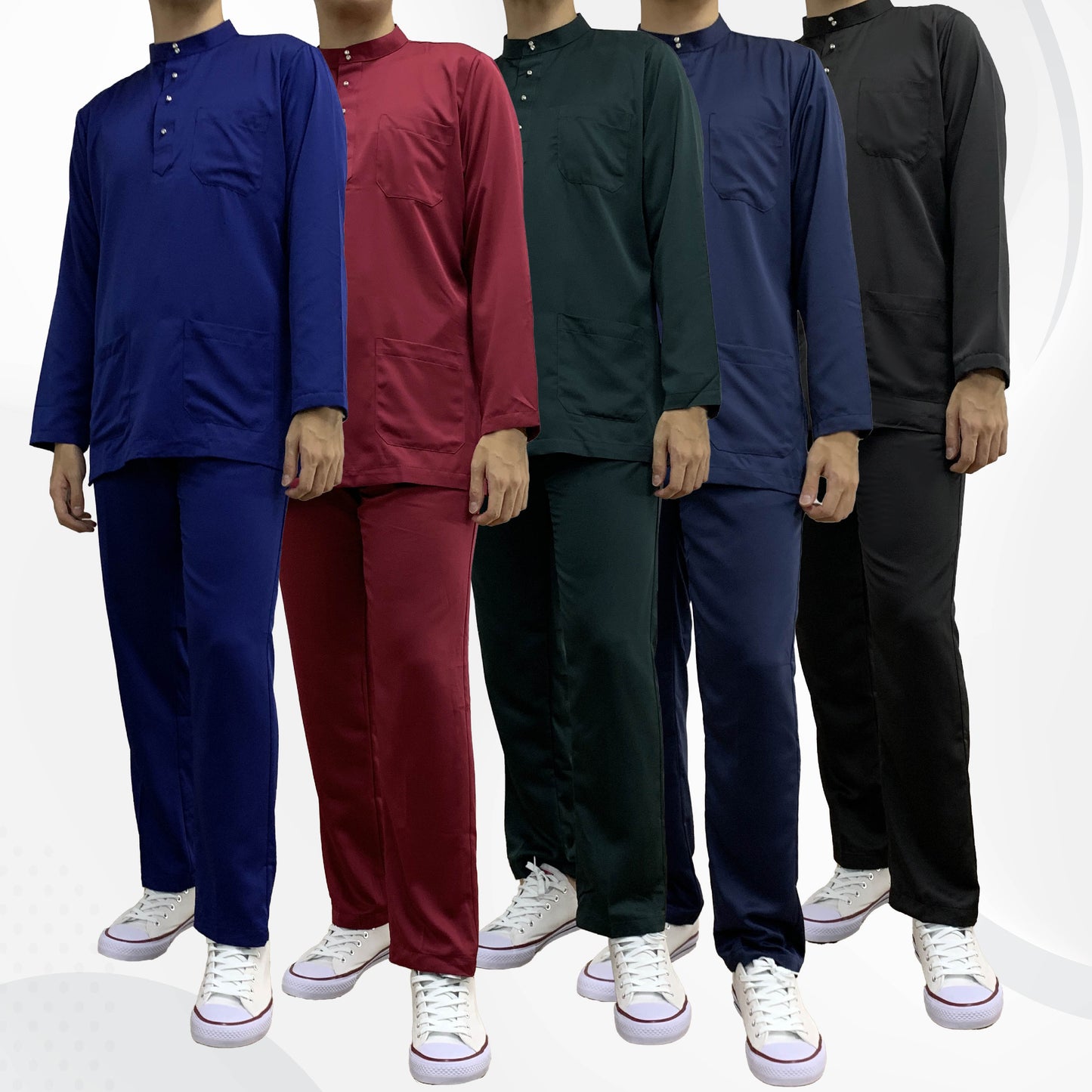 Baju Melayu Dewasa #01-#07 Series - Satin Fabric by Bentop