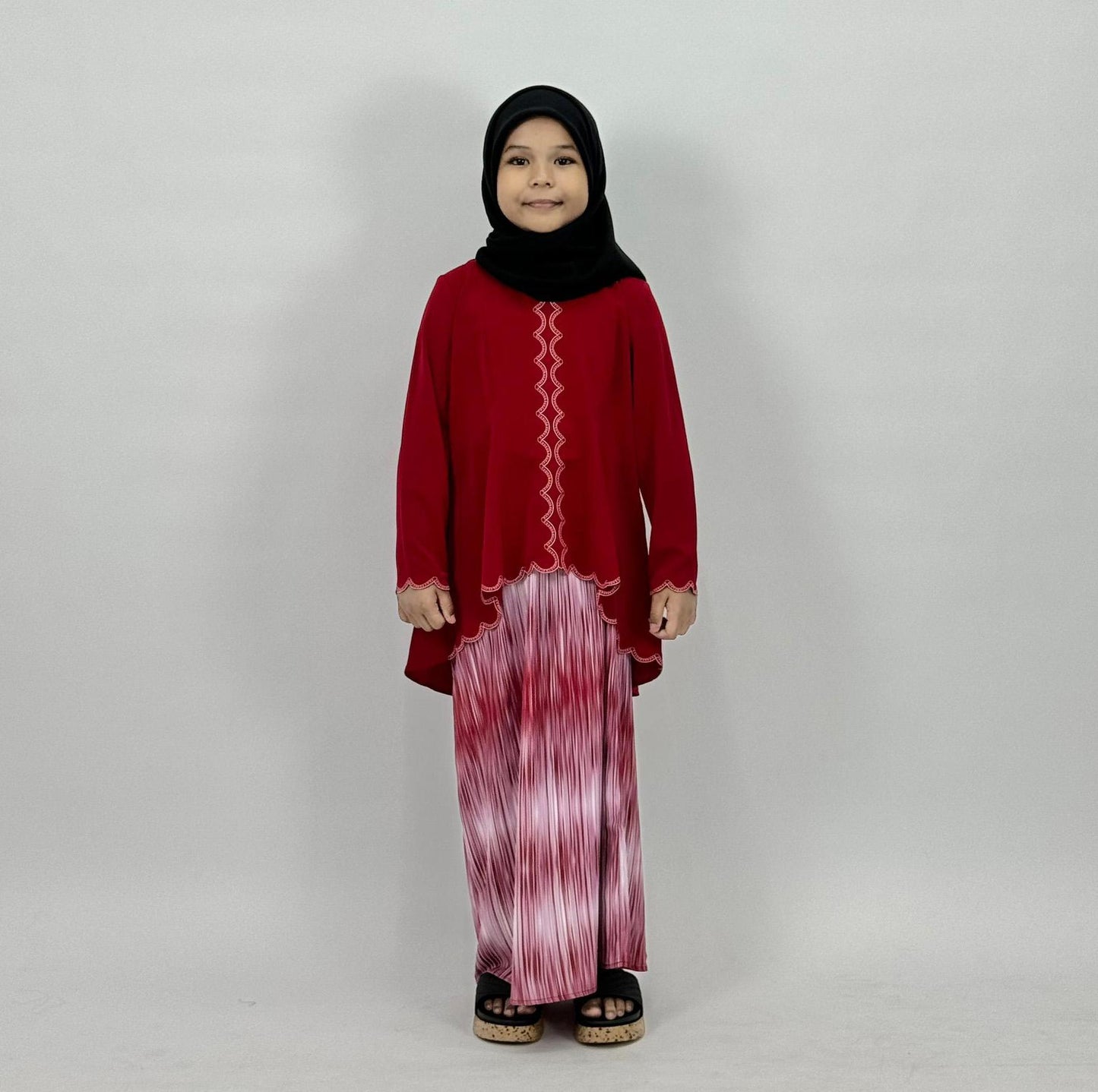 (NEW RELEASE) Bentop Baju Kurung Kanak-kanak 2-14 Tahun Fabric Satin Family set 1 Pant