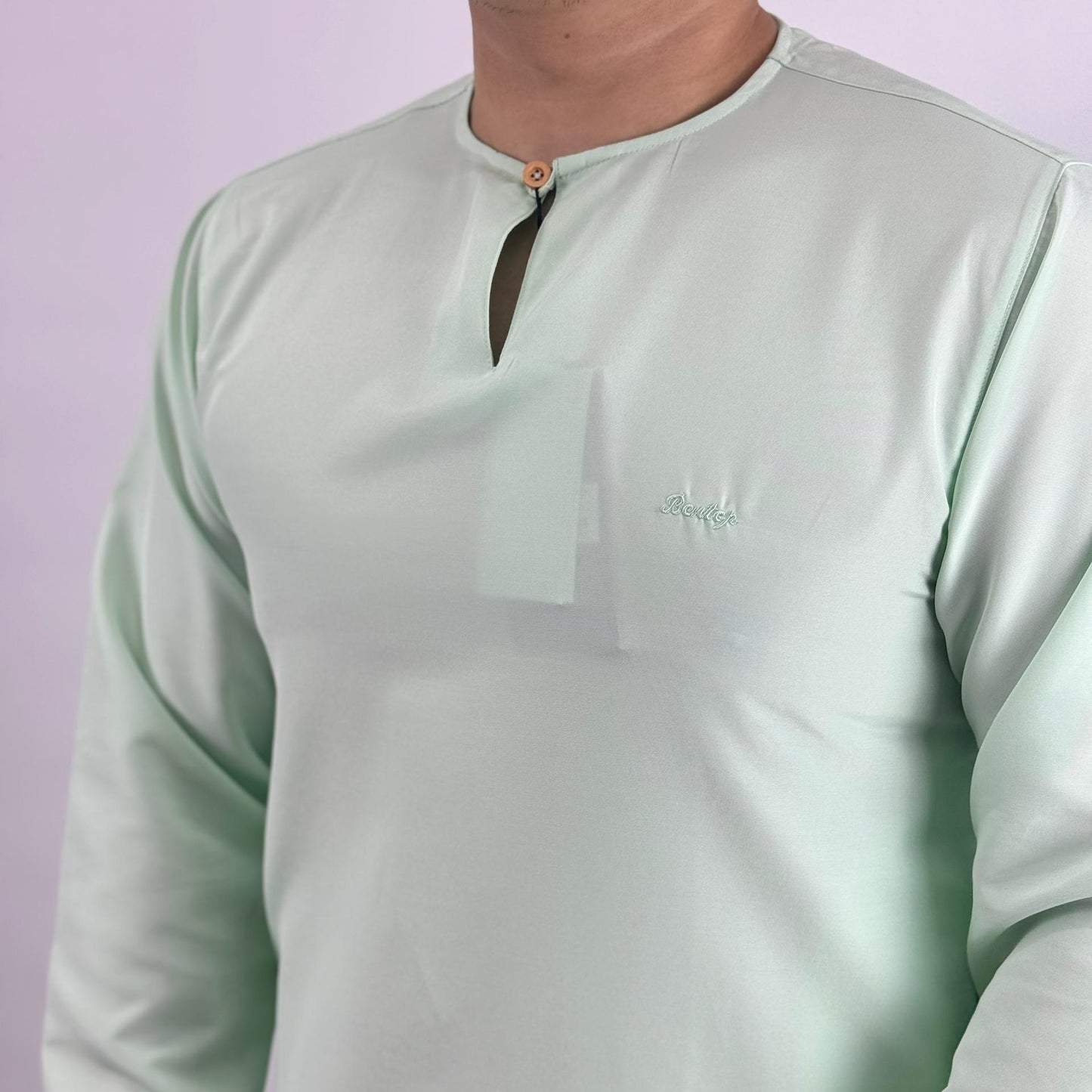 BENTOP Kurta Slim Fit  Cotton Fabric Dewasa - Pakaian Lelaki