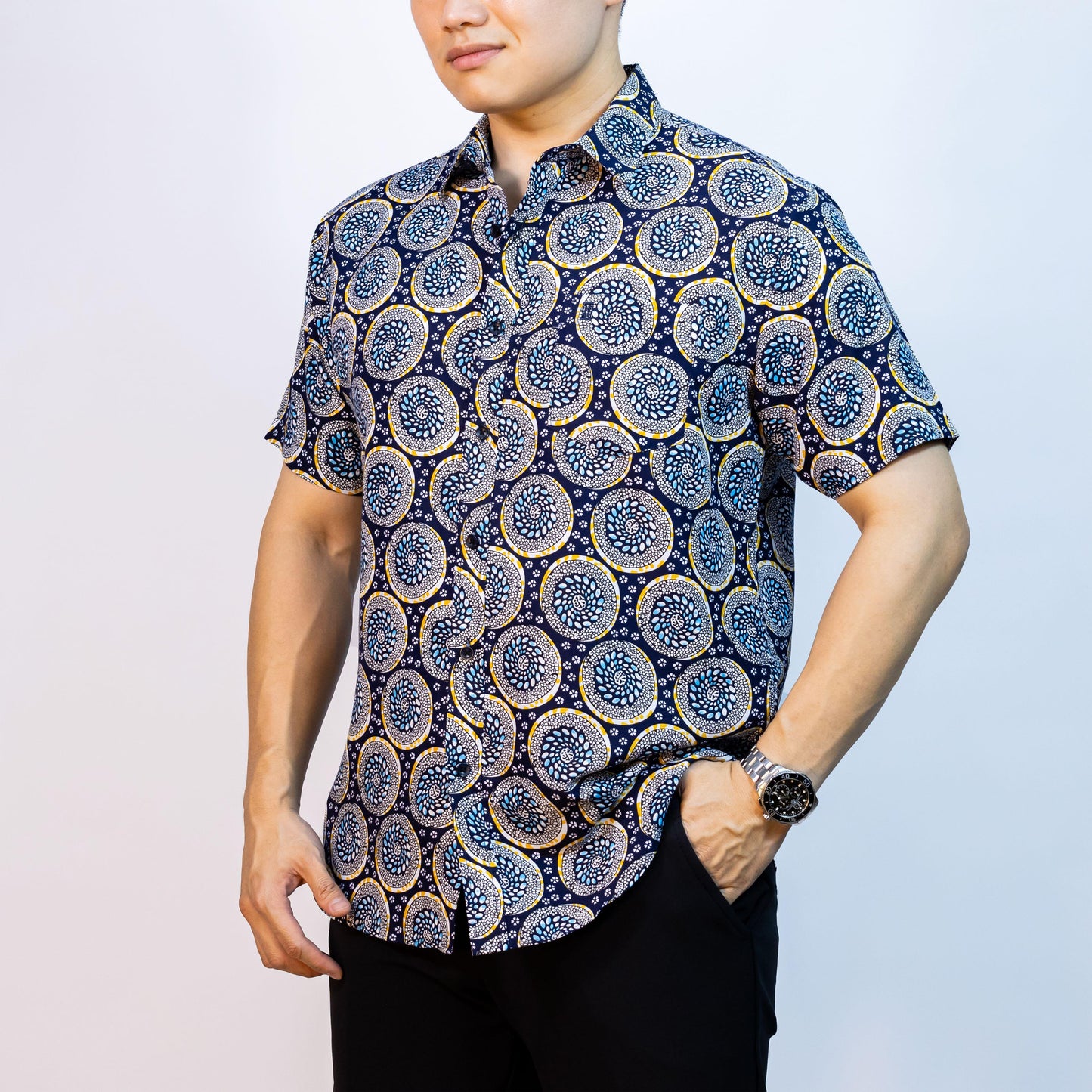 BENTOP Batik Modern Slim Fit Series [2] Baju Kemeja design Lengan Pendek Modern Floral Batik Short Sleeve