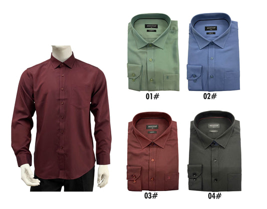 Bentop Long Sleeve Slim Fit Shirt Baju Kemeja