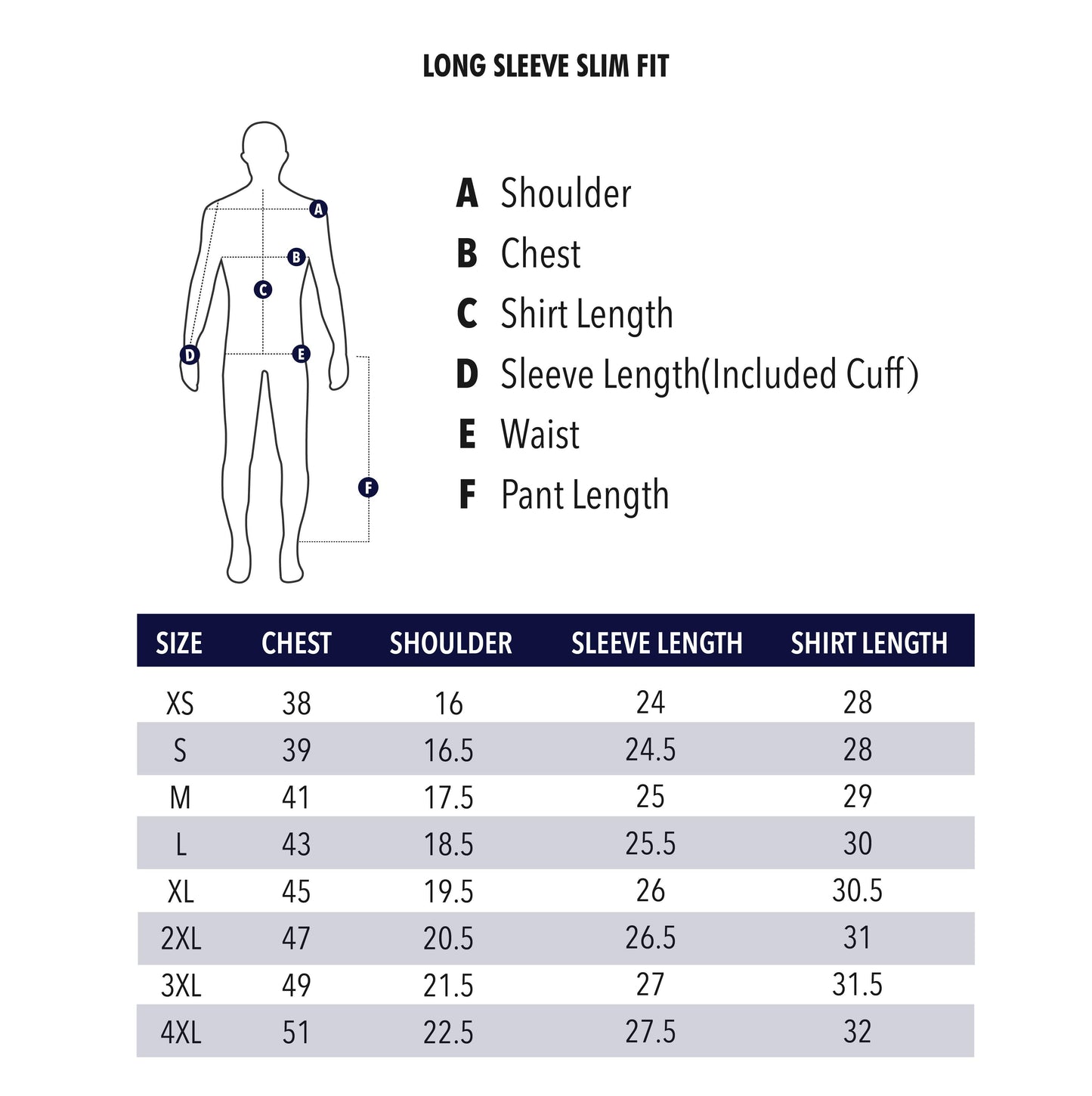 Bentop Long Sleeve Slim Fit Shirt Baju Kemeja