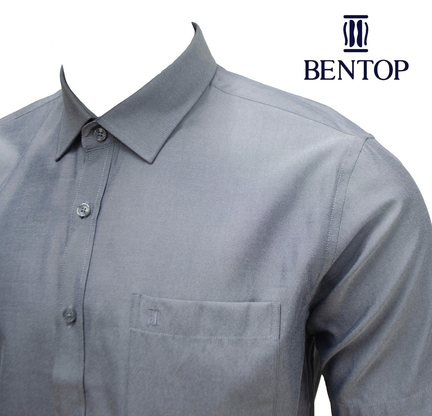 Timeless Style: Bentop Slim Fit Plain Short Sleeve Shirt