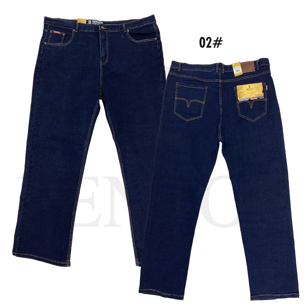 Ready Stock 7105 Bentop Jeans Extra Size 44 46 48 Stretchable Jeans