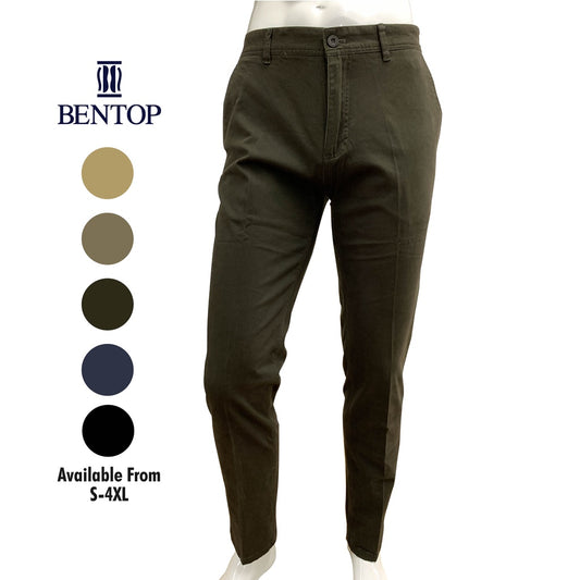 6587 Bentop Cotton Pants Straight Cut Man Long Pants Man Trousers