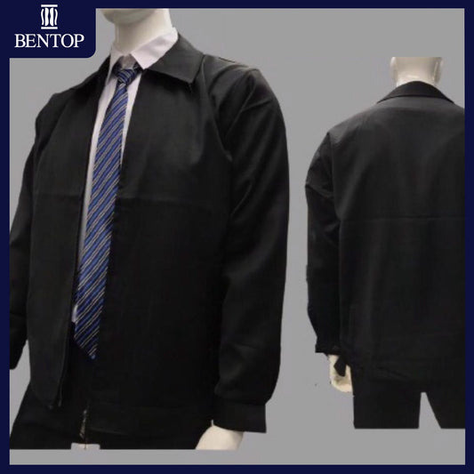 J004 Bentop Formal Business Men's Jacket Zip Office Outwear