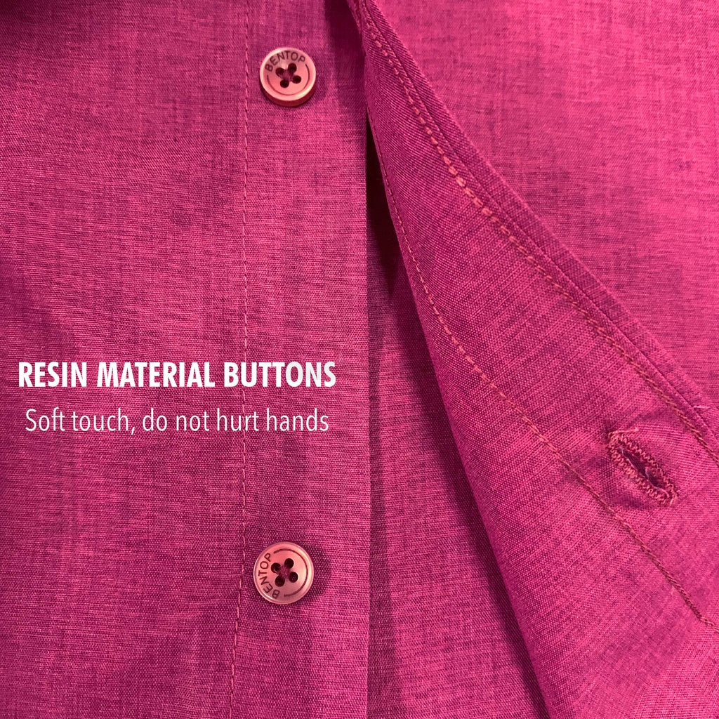 90598 Men Formal Button Smart Casual Long Sleeve Regular Fit Kemeja Suit Shirt