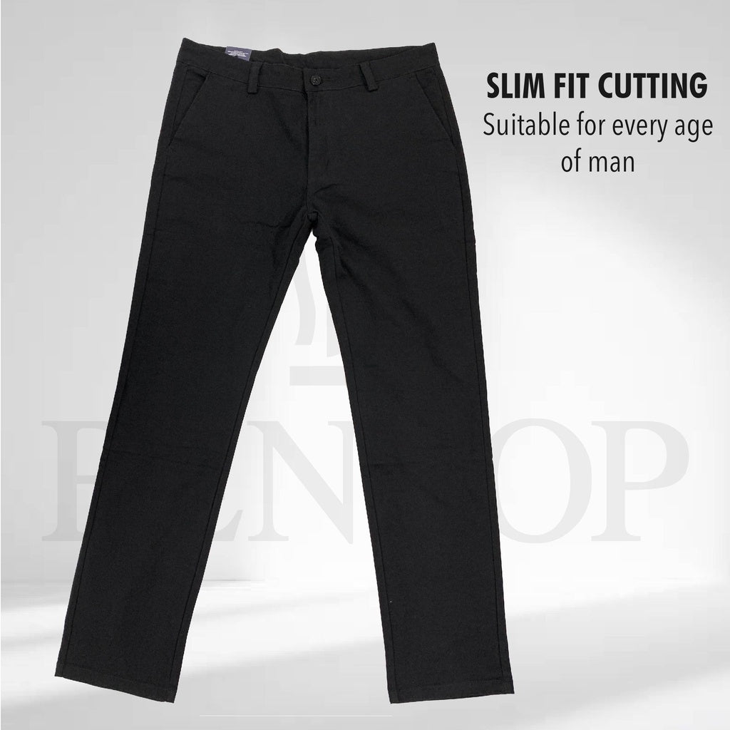 6593 Cotton Pants Slim Fit Cut Man Long Pants Man Trousers
