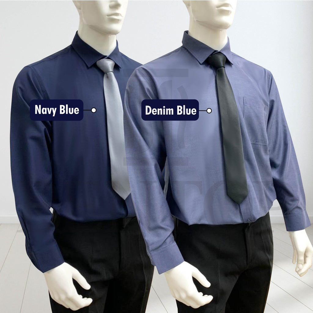90604 Bentop Regular Fit Shirt Plain Shirt Office Wear Lengan Panjang Baju Kemeja Lelaki