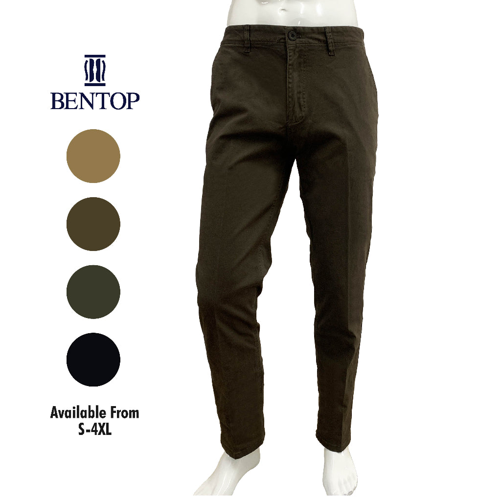 6604 Cotton Pants Slim Fit Long Pants Seluar Lelaki