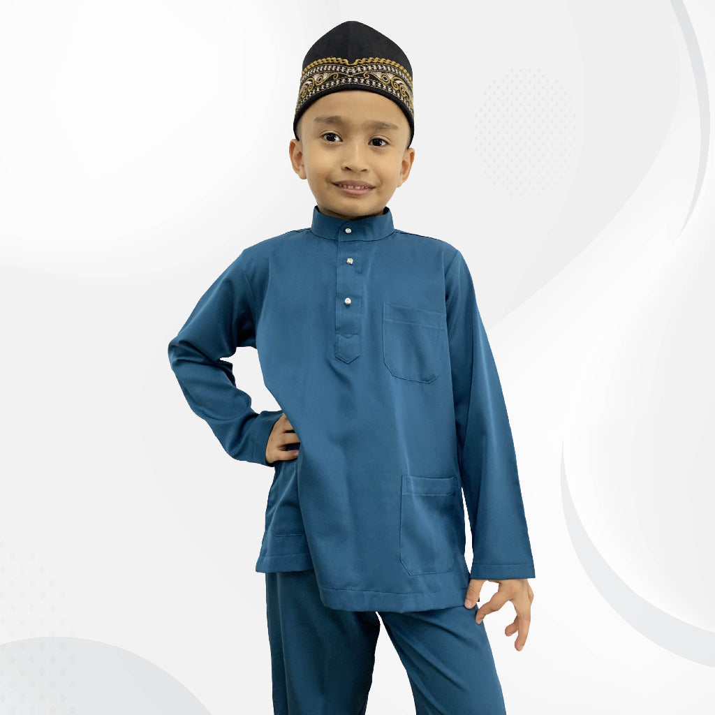 BMC018 Bentop Baju Melayu Kanak-Kanak Umur 2-13 Tahun 01-8#