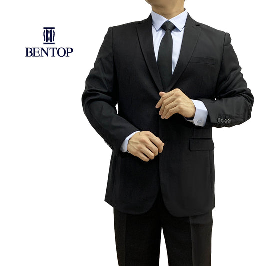 JC007 Bentop Blazer Coat Hitam Office Blazer Men Blazer Formal Business Blazer Coat Lelaki Slim Fit