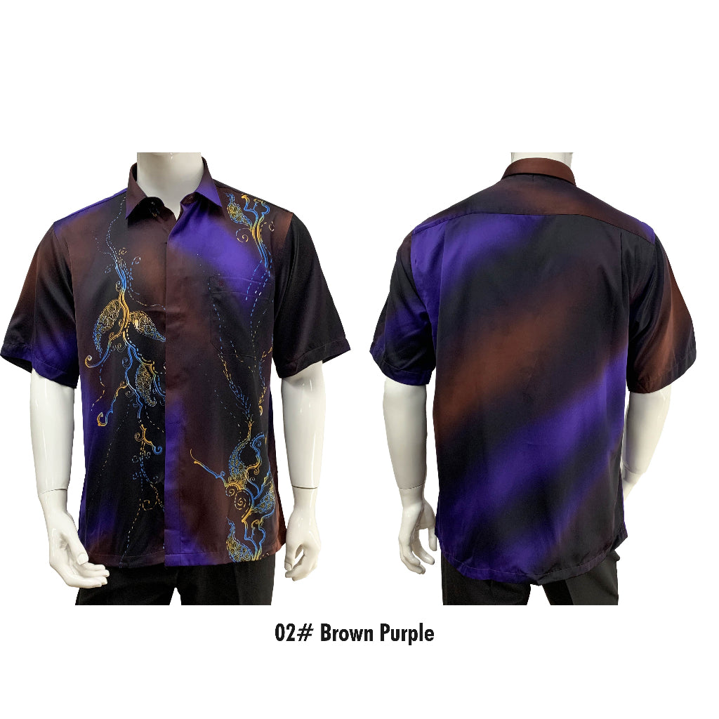 80431 (New Release) Bentop Baju Batik Kemeja Short Sleeve Baju Batik Lengan Pendek
