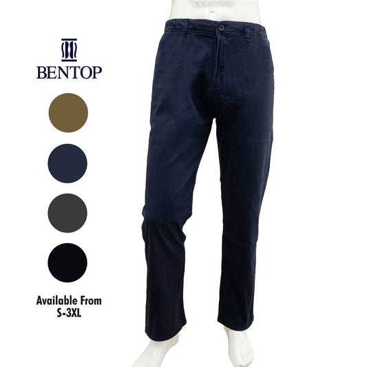 6606 Bentop Men Cotton Pants Formal Wear Straight Cut