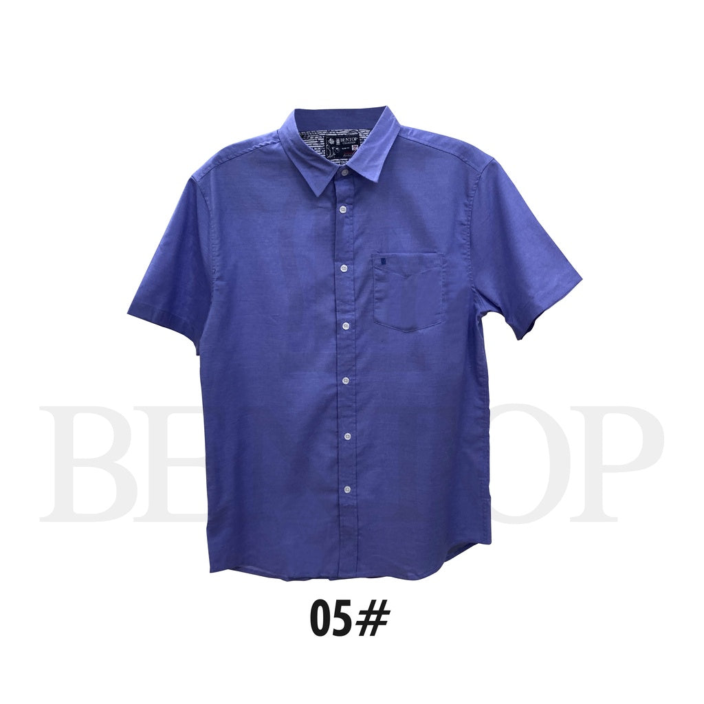 80378 Bentop Short Sleeve Slim Fit Shirt Baju Kemeja Lengan Pendek Lelaki Office Wear