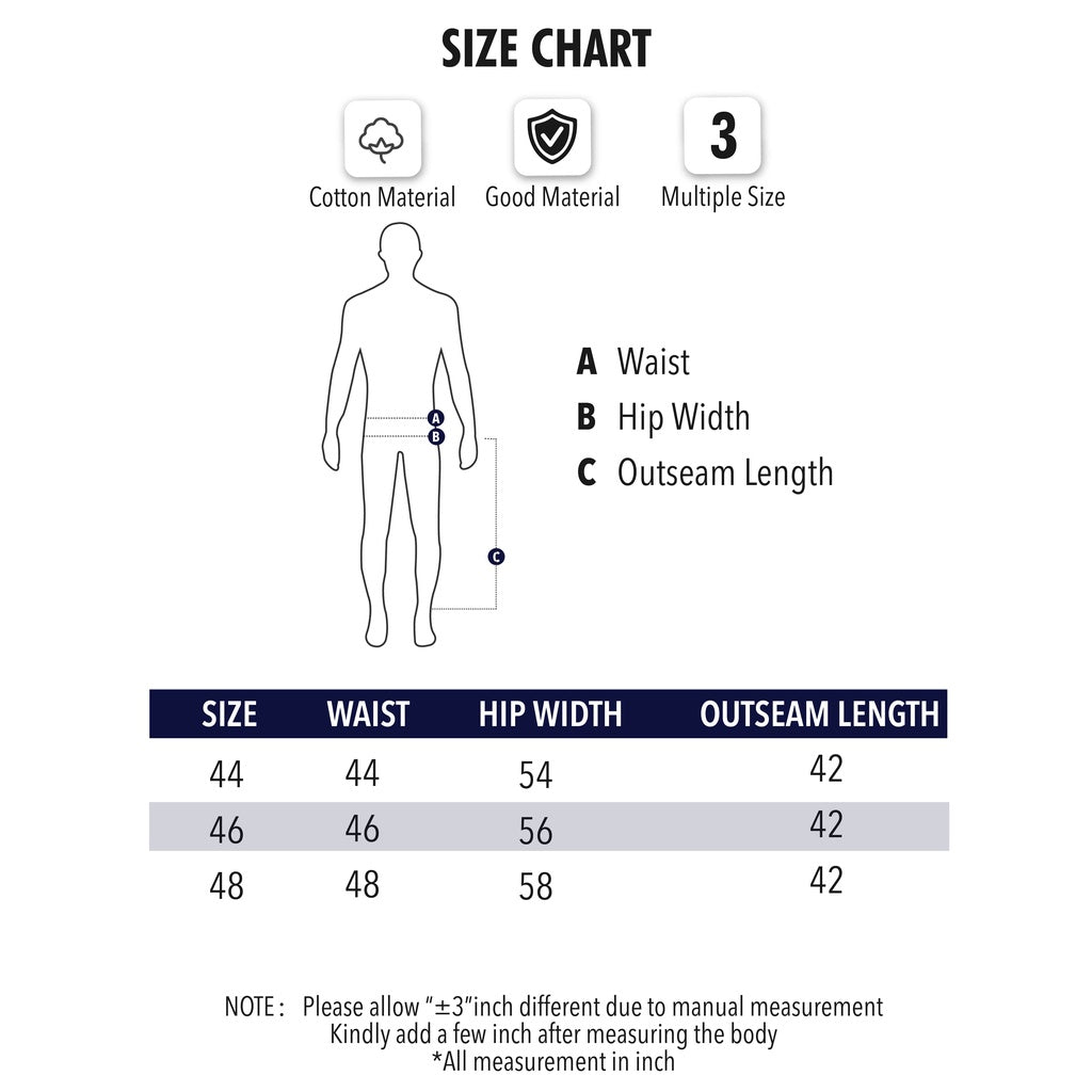 6476 Bentop Men Big Size Cotton Pants Formal Wear Regular Straight Cut